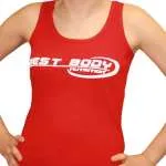 Woman Rip Tank Top red